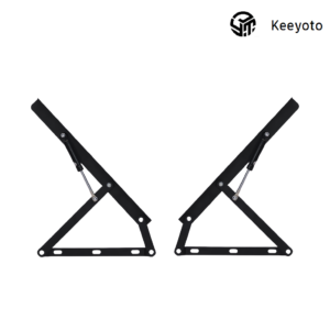 Gas strut bracket 1, thickened metal pneumatic support fitting for tilt storage bed frame, bed lift spring connecting hardware OEM wholesale