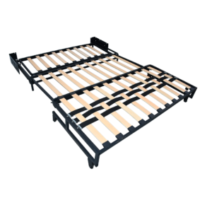 Sofa frame with 3-stage full extension slide rails, mute heavy-duty pull-out sofa bed steel base, multi-functional retractable sofa support frame OEM wholesale