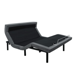Adjustable electric bed base with foldable neck section, multi-zone ergonomic silent motor smart bed frame, cervical support adjustable bed base for mattress OEM wholesale