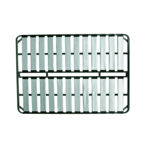 Reinforced silent 3D fabric slat base, anti-rust carbon steel frame, mute shock-absorbing bed slat frame for hotel and mattress OEM bulk supply