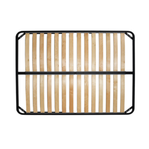 Reinforced bent wood slat base, rust-proof carbon steel frame, elastic shock-absorbing bent wood bed slat frame for mattress wholesale OEM