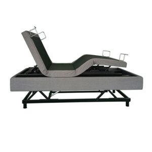 Height adjustable electric bed base, full frame lift silent motor smart bed frame, multi-function height & angle adjustable bed support for mattress OEM wholesale