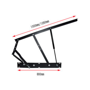 Universal gas strut bracket, thickened metal mounting hardware for pneumatic storage bed frame, multi-size gas spring support fitting wholesale