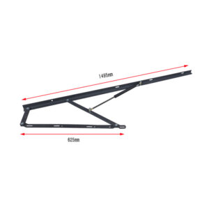 Universal metal gas strut bracket, heavy-duty mounting fitting for pneumatic storage bed frame, gas spring support hardware bulk OEM wholesale