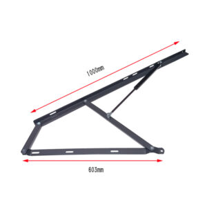 Universal metal gas strut bracket, heavy-duty mounting fitting for pneumatic storage bed frame, gas spring support hardware bulk OEM wholesale