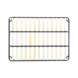 Reinforced poplar bent wood slat base, rust-proof carbon steel frame, elastic mute poplar bed slat frame for mattress factory OEM wholesale