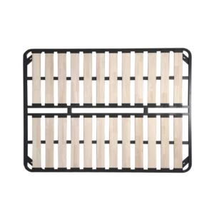 Reinforced oak wood slat base, heavy-duty rust-proof carbon steel bed slat frame, durable solid oak support slats for mattress factory OEM wholesale