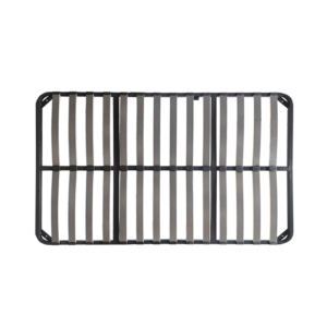 Reinforced grey grid kraft paper wrapped slat base, heavy-duty anti-rust carbon steel bed slat frame, mute wear-resistant bed support slats for mattress factory OEM wholesale