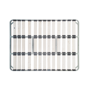 Reinforced solid wood slat base, heavy-duty anti-rust steel bed frame, mute breathable solid wood bed support slats for mattress factory OEM wholesale