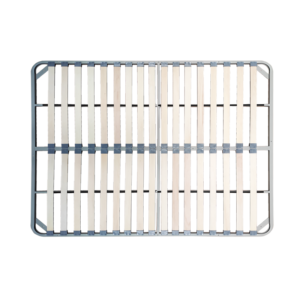 Reinforced veneer pine slat base, heavy-duty anti-rust steel bed slat frame, mute wear-resistant veneer pine bed support slats for mattress OEM wholesale