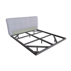Floating metal bed frame, hidden leg suspended steel bed base, heavy-duty rust-proof mute floating bed bracket for mattress factory OEM wholesale