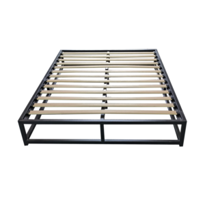 Simple detachable bed slat base, flat pack easy assemble steel slat frame, mute space-saving bed support for mattress OEM wholesale